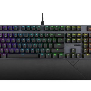 ASUS ROG Strix Scope II Full-Size Gaming Keyboard, Dampening Foam, Pre-lubed ROG NX Storm Switches, UV-Coated ABS Keycaps, multi-function controls, hotkeys for Xbox Game Bar and recording, RGB-Black