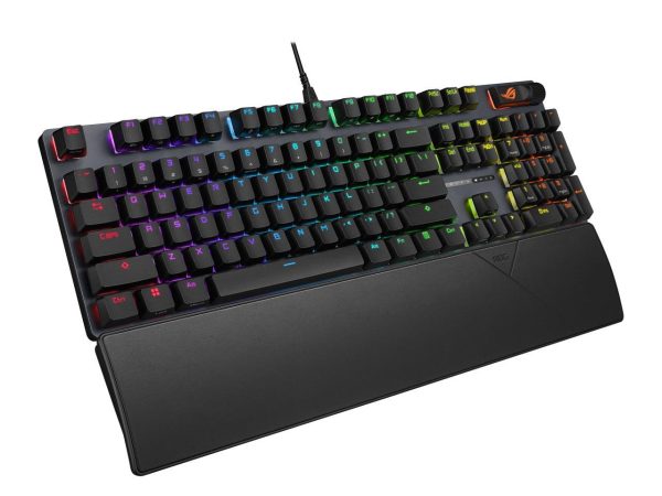 ASUS ROG Strix Scope II RX Gaming Keyboard, IP57, Dampening Foam, Pre-lubed ROG RX Red Optical Switches, PBT Keycaps, multi-function controls, Xbox Game Bar function hotkeys, RGB-Black - Image 4