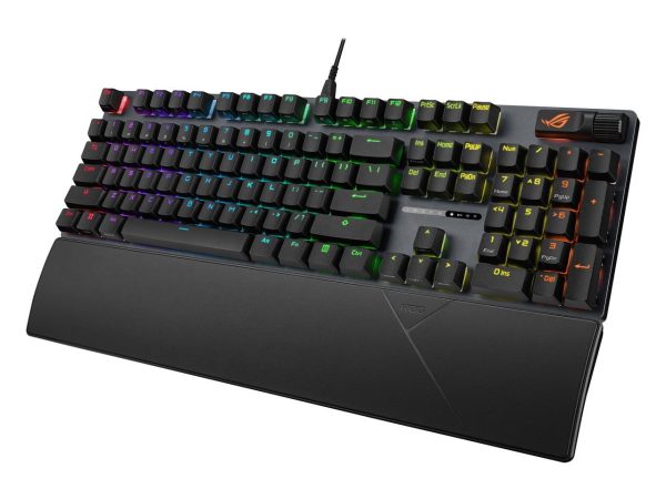 ASUS ROG Strix Scope II RX Gaming Keyboard, IP57, Dampening Foam, Pre-lubed ROG RX Red Optical Switches, PBT Keycaps, multi-function controls, Xbox Game Bar function hotkeys, RGB-Black - Image 3
