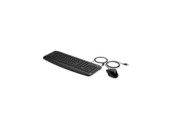 HP 9DF28AA#ABL Black USB 2.0 Wired Ergonomic Pavilion Keyboard and Mouse 200 - Image 2