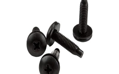 StarTech.com CABSCRWS1032 Server Rack Screws – 50 Pack – 10-32 Screws – Rack Mount Screws – Network Rack Screws – Rack Mount Hardware