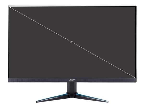 Acer 28" 60 Hz IPS UHD IPS Gaming Monitor FreeSync (AMD Adaptive Sync) 3840 x 2160 (4K) DCI-P3 90% HDMI, DisplayPort, Audio Nitro VG281K bmiipx - Image 2