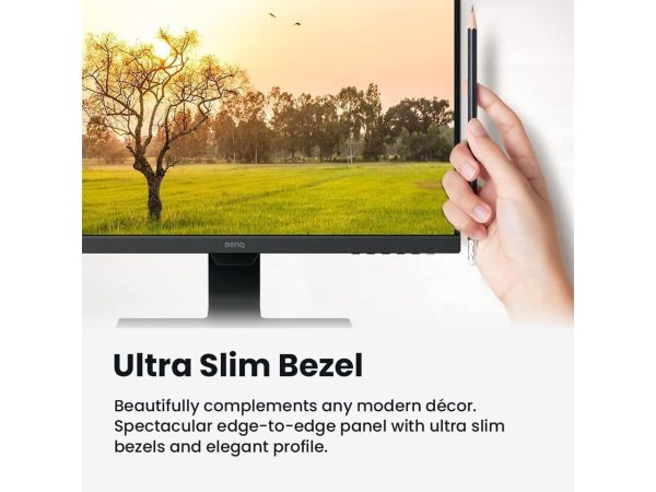 BenQ GW2480 24" FHD 1920 x 1080 VGA HDMI DisplayPort Flicker-Free Technology Built-in Speakers Slim Bezel Design IPS Eye-care Monitor - Image 3
