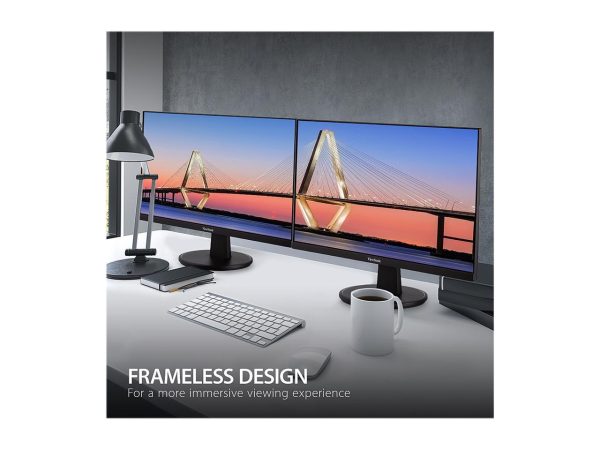 ViewSonic VA2447-MH 24 Inch Full HD 1080p Monitor with Ultra-Thin Bezel, Adaptive Sync, 75Hz, Eye Care, and HDMI, VGA Inputs for Home and Office - Image 3
