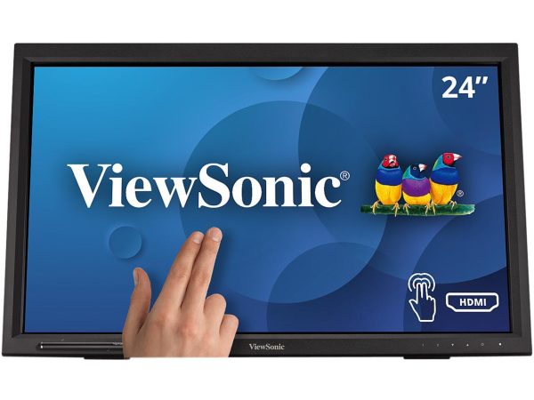 ViewSonic TD2423d 24 Inch 1080p 75 Hz 10-Point Multi IR Touch Screen with Eye Care HDMI, VGA, USB Hub and DisplayPort