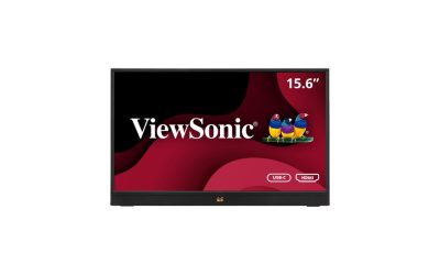 ViewSonic VA1655 15.6 Inch 1080p Portable IPS Monitor with Mobile Ergonomics, USB-C, and HDMI for Home and Office