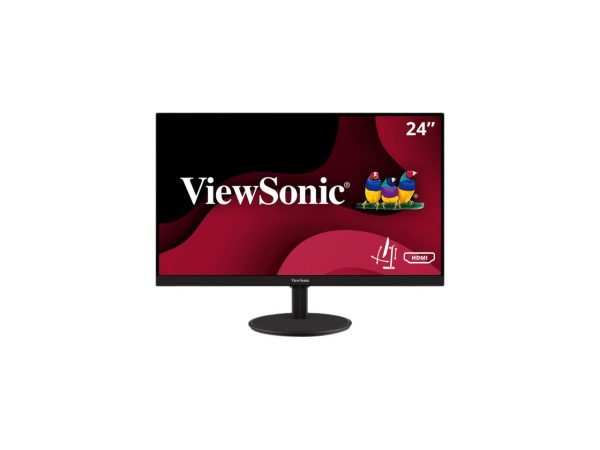 ViewSonic VA2447-MHJ 24 Inch Full HD 1080p Monitor with Advanced Ergonomics, Ultra-Thin Bezel, AMD FreeSync, 75Hz, Eye Care, and HDMI, VGA Inputs for Home and Office