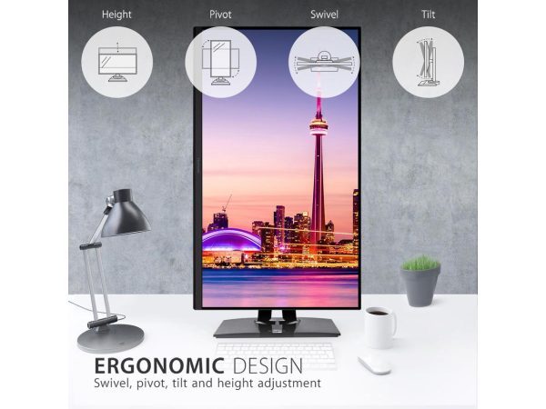 ViewSonic 32" (31.5" Viewable) 60 Hz IPS UHD IPS Monitor 5 ms 3840 x 2160 (4K) HDMI, DisplayPort, USB, Audio No VP3256-4K - Image 4