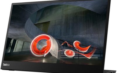 Lenovo ThinkVision M14 14″ Full HD 1920×1080 IPS Monitor – 300 Nit 6ms 2xUSB Type-C Ports Widescreen Backlit LED LCD Mobile Portable Display Raven Black