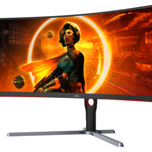 AOC 34" 165 Hz VA WQHD Gaming Monitor FreeSync Premium (AMD Adaptive Sync) 3440 x 1440 (2K) 119% sRGB, 89% DCI-P3, 96% Adobe RGB, 98% NTSC (CU34G3S)