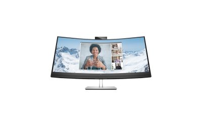 HP 34″ 75 Hz VA WQHD USB-C Conferencing Monitor 5 ms GtG (with overdrive) 3440 x 1440 (2K) Curved E Series E34m G4