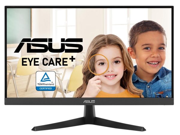 ASUS 22" (21.45" Viewable) 1080P Eye Care Monitor (VY229HE) - Full HD, IPS, 75Hz, IPS, 1ms, Adaptive-Sync, Eye Care Plus Technology, Color Augmentation, Rest Reminder, HDMI, VGA, VESA Wall Mountable