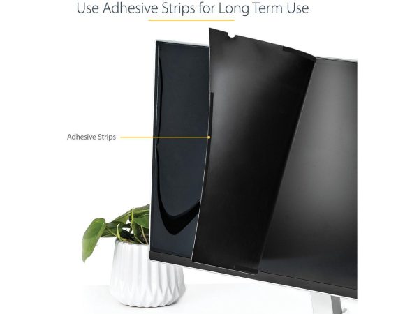 StarTech.com PRIVSCNMON27 Monitor Privacy Screen for 27 inch PC Display - Computer Screen Security Filter - Blue Light Reducing Screen Protector Film - 16:9 WideScreen - Matte/Glossy - +/-30 Degree - Image 3