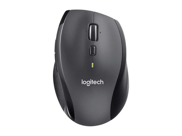 Logitech M705 Marathon Wireless Mouse, 2.4 GHz USB Unifying Receiver, 1000 DPI, 5-Programmable Buttons, 3-Year Battery, Compatible with PC, Mac, Laptop, Chromebook - Black - Image 3