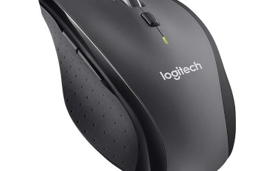 Logitech M705 Marathon Wireless Mouse, 2.4 GHz USB Unifying Receiver, 1000 DPI, 5-Programmable Buttons, 3-Year Battery, Compatible with PC, Mac, Laptop, Chromebook – Black