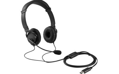 Kensington K33065WW USB-A Connector Circumaural Classic Headset with Mic and Volume Control