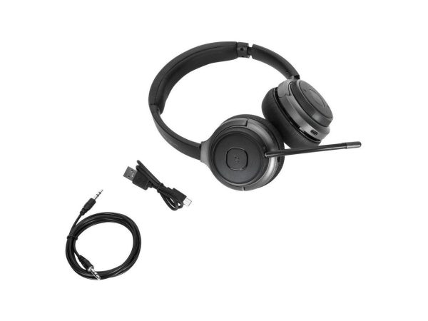 Targus AEH104TT Wireless Bluetooth 5.0 or Wired 3.5mm AUX Connector Circumaural Wireless Bluetooth Stereo Headset - Image 4