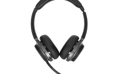 Targus AEH104TT Wireless Bluetooth 5.0 or Wired 3.5mm AUX Connector Circumaural Wireless Bluetooth Stereo Headset