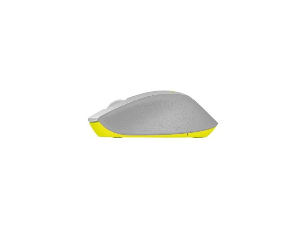 Logitech M330 SILENT PLUS 910-004908 Grey / Yellow 3 Buttons 1 x Wheel RF RF Wireless Optical 1000 dpi Mouse - Image 4