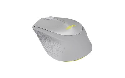 Logitech M330 SILENT PLUS 910-004908 Grey / Yellow 3 Buttons 1 x Wheel RF RF Wireless Optical 1000 dpi Mouse