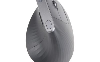 Logitech MX Vertical Wireless Mouse – Advanced Ergonomic Design Reduces Muscle Strain, Control and Move Content Between 3 Windows and Apple Computers (Bluetooth or USB), Rechargeable, Graphite