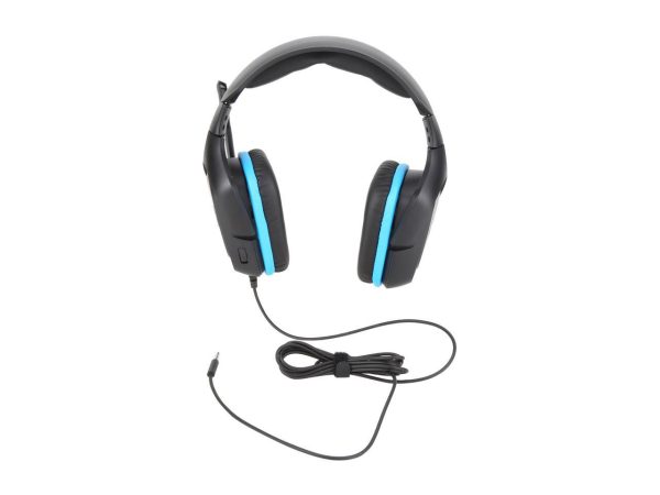 Logitech G432 Wired Gaming Headset, 7.1 Surround Sound, DTS Headphone:X 2.0, Flip-to-Mute Mic, PC (Leatherette) Black/Blue - Image 4