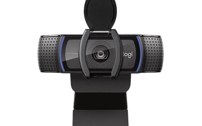 Logitech C920s HD Pro Webcam, Full HD 1080p/30fps Video Calling, Clear Stereo Audio, HD Light Correction, Works with Skype, Zoom, FaceTime, Hangouts, PC/Mac/Laptop/Macbook/Tablet – Black