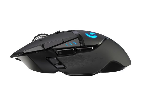 Logitech G502 Lightspeed Wireless Gaming Mouse with Hero 25K Sensor, PowerPlay Compatible, Tunable Weights and Lightsync RGB - Black - Image 4