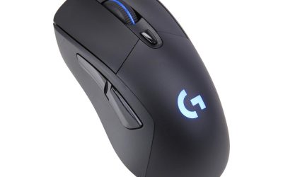 Logitech G703 Lightspeed Wireless Gaming Mouse W/Hero 25K Sensor, PowerPlay Compatible, Lightsync RGB, Lightweight 95G+10G Optional, 100-25, 600 DPI, Rubber Side Grips – Black