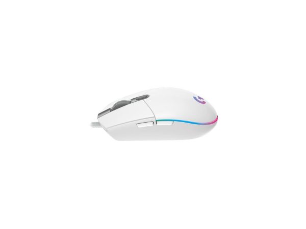 Logitech G203 LIGHTSYNC 910-005791 White 6 Buttons 1 x Wheel USB Wired 8000 dpi Gaming Mouse - Image 2