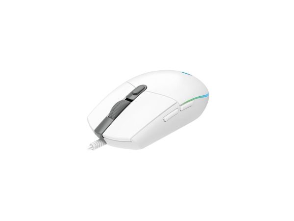Logitech G203 LIGHTSYNC 910-005791 White 6 Buttons 1 x Wheel USB Wired 8000 dpi Gaming Mouse - Image 3