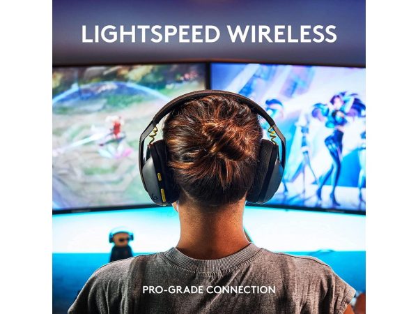 Logitech G435 LIGHTSPEED and Bluetooth Wireless Gaming Headset - Lightweight over-ear headphones, built-in mics, 18h battery, compatible with Dolby Atmos, PC, PS4, PS5, Nintendo Switch, Mobile - Black - Image 2
