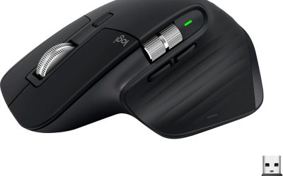 Logitech MX Master 3S – Wireless Performance Mouse with Ultra-fast Scrolling, Ergo, 8K DPI, Track on Glass, Quiet Clicks, USB-C, Bluetooth, Windows, Linux, Chrome – Black