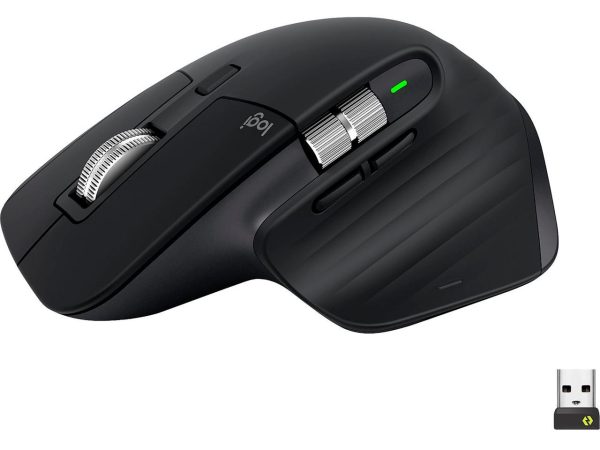 Logitech MX Master 3S - Wireless Performance Mouse with Ultra-fast Scrolling, Ergo, 8K DPI, Track on Glass, Quiet Clicks, USB-C, Bluetooth, Windows, Linux, Chrome - Black