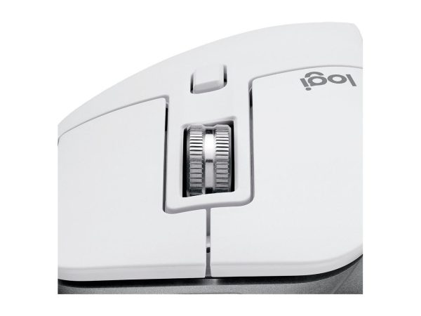 Logitech MX Master 3S - Wireless Performance Mouse with Ultra-fast Scrolling, Ergo, 8K DPI, Track on Glass, Quiet Clicks, USB-C, Bluetooth, Windows, Linux, Chrome - Pale Grey - Image 4