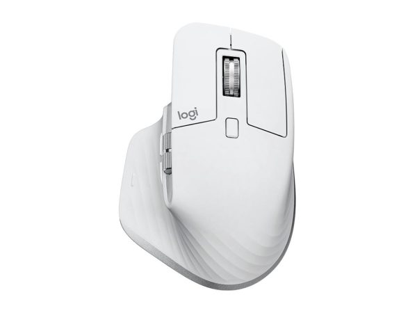 Logitech MX Master 3S - Wireless Performance Mouse with Ultra-fast Scrolling, Ergo, 8K DPI, Track on Glass, Quiet Clicks, USB-C, Bluetooth, Windows, Linux, Chrome - Pale Grey - Image 2