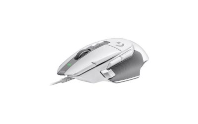 Logitech G502 X Wired Gaming Mouse – LIGHTFORCE hybrid optical-mechanical primary switches, HERO 25K gaming sensor, compatible with PC – macOS/Windows – White