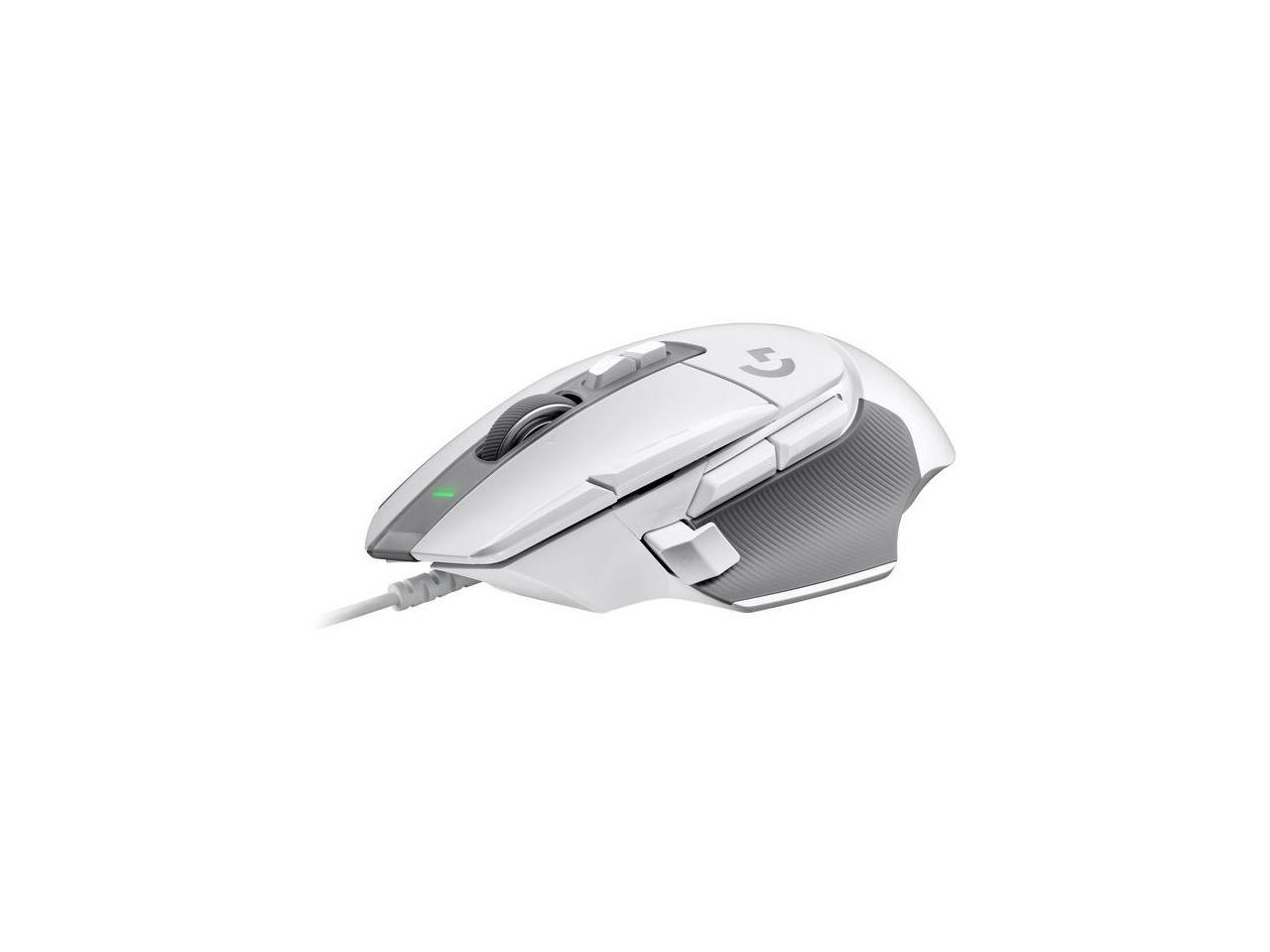 Logitech G502 X Wired Gaming Mouse - LIGHTFORCE hybrid optical-mechanical primary switches, HERO 25K gaming sensor, compatible with PC - macOS/Windows - White