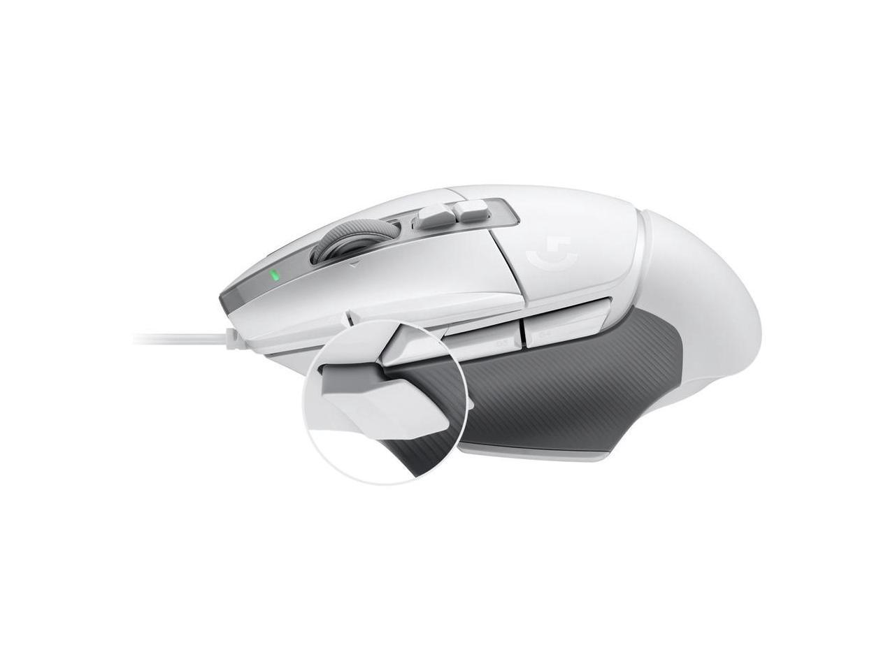 Logitech G502 X Wired Gaming Mouse - LIGHTFORCE hybrid optical-mechanical primary switches, HERO 25K gaming sensor, compatible with PC - macOS/Windows - White - Image 5