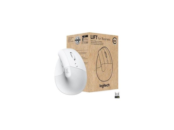 Logitech Off-white Lift for Business 910-006493 4 Buttons SmartWheel USB & Bluetooth Dual (RF / Bluetooth Wireless) 4000 DPI (Fully adjustable DPI) Mouse - Image 4