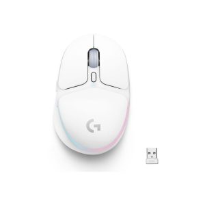 Logitech G705 Wireless Gaming Mouse, Customizable LIGHTSYNC RGB Lighting, Lightspeed Wireless, Bluetooth Connectivity, Lightweight, PC/Mac/Laptop - White Mist