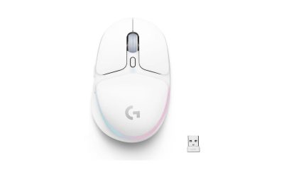 Logitech G705 Wireless Gaming Mouse, Customizable LIGHTSYNC RGB Lighting, Lightspeed Wireless, Bluetooth Connectivity, Lightweight, PC/Mac/Laptop – White Mist