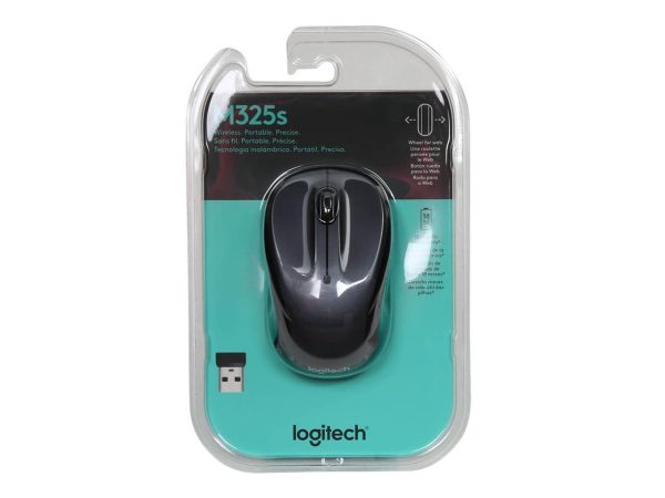 Logitech M325S Wireless Optical 3 Button Mouse - Dark Silver - Image 2