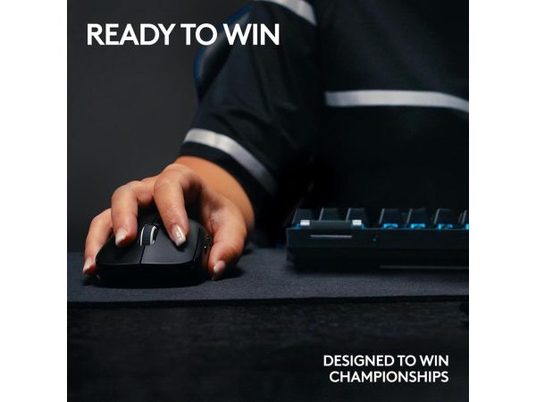 Logitech G PRO X Superlight 2 Lightspeed Wireless Gaming Mouse, Lightweight, LIGHTFORCE Hybrid Switches, Hero 2 Sensor, 32,000 DPI, 5 Programmable Buttons, USB-C Charging, PC & Mac - Black - Image 5