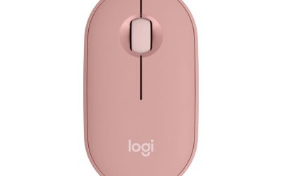 Logitech Pebble 2 M350s Mouse, Slim, compact Bluetooth® Wireless, customizable button, Multi-device pairing, Tonal Rose