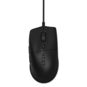 NZXT Lift 2 Ergo LIGHTWEIGHT Ergonomic Wired Gaming Mouse, optical switches, 26,000 DPI, 8K polling rate, Black