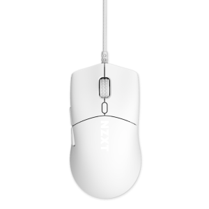 NZXT Lift 2 Symm ULTRA LIGHTWEIGHT Symmetrical Wired Gaming Mouse, optical switches, 26,000 DPI, 8K polling rate, White
