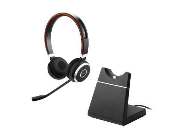 Jabra Evolve 65 SE Supra-aural Headset - UC Stereo with Charging Stand