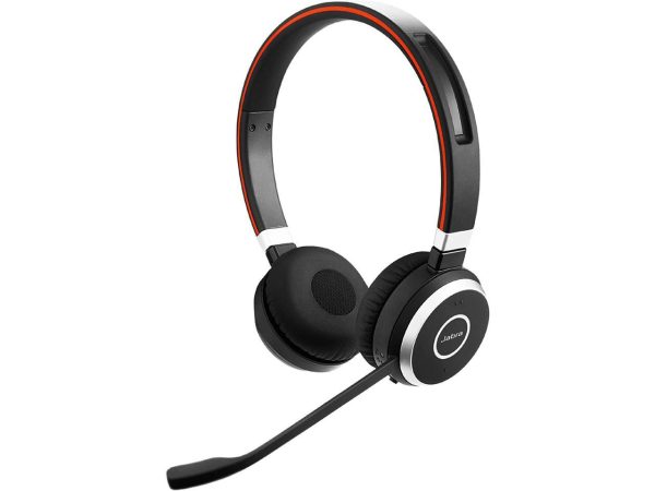 Jabra Evolve 65 UC Stereo Noise Canceling Bluetooth Stereo Phone & Computer Headset, Black (100-98500001-02)