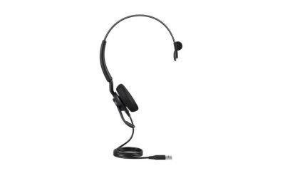 Jabra ENGAGE 40 Headset Microphone – Mono – USB Type A – Wired – 50 Hz – 20 kHz – Over-the-head – Monaural – Supra-aural – 5.25 ft Cable – MEMS Technology